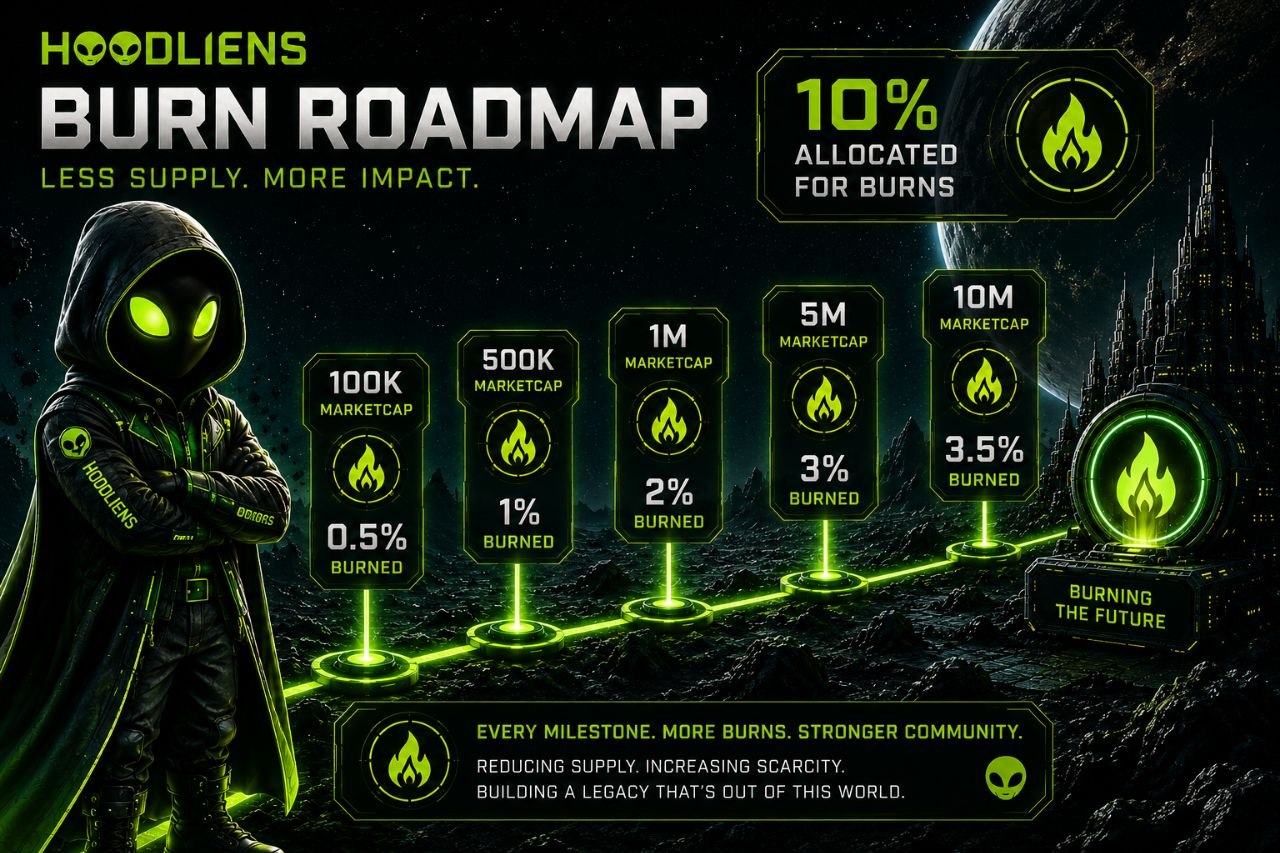 Original Hoodliens burn roadmap chart